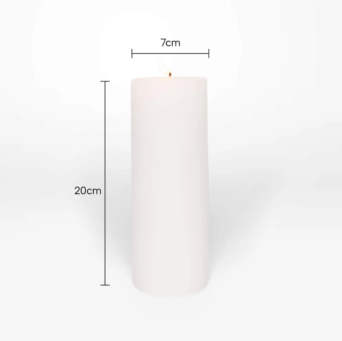 Pillar candle XL thin + tall unscented