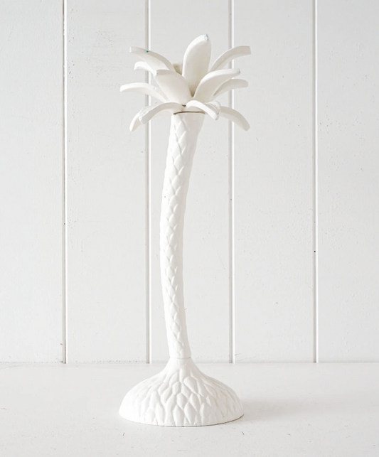 Palm tree tall stick candle holder