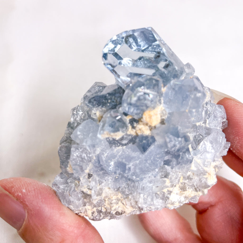 Celestite A grade gem cluster crystal