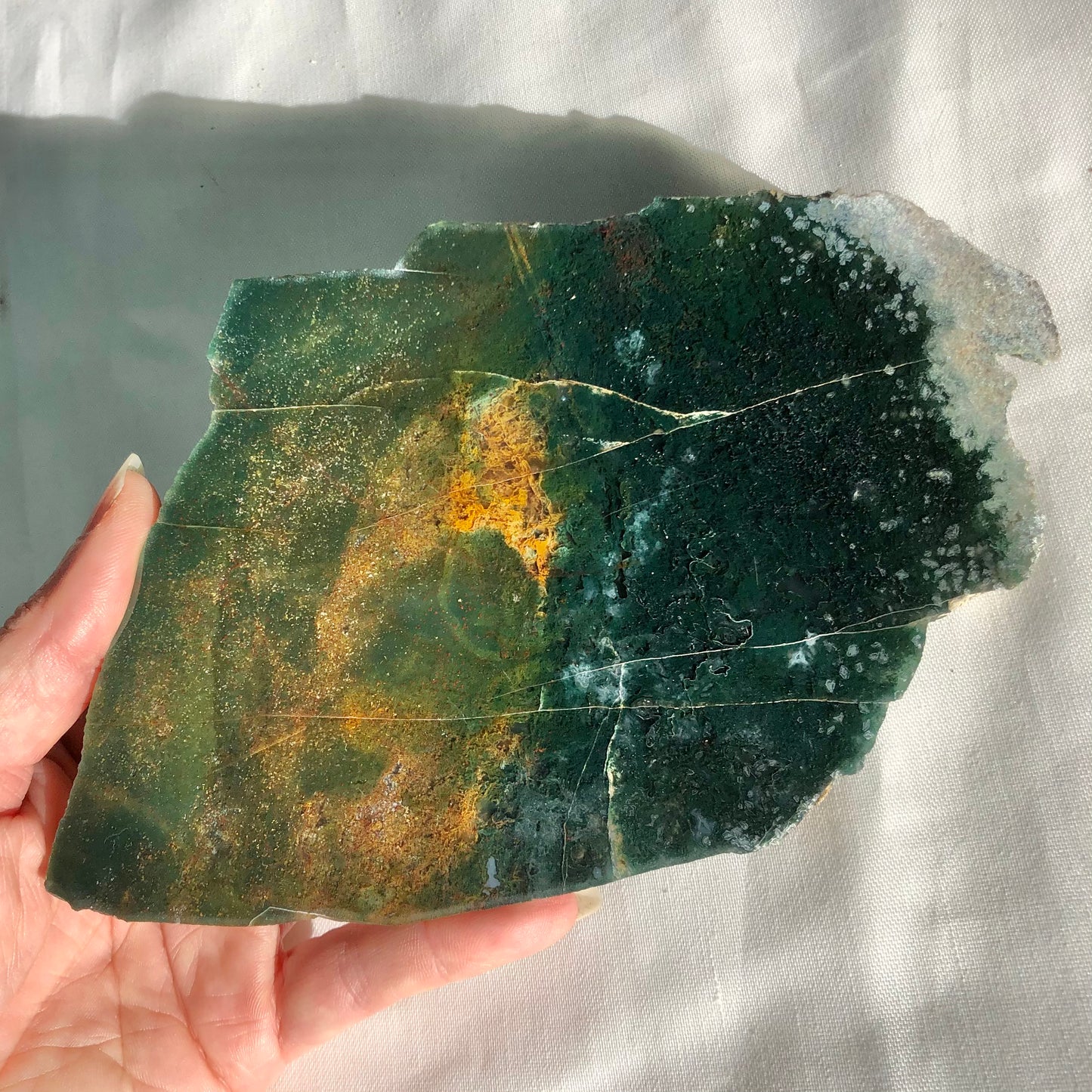 Bloodstone, Hematite + Jasper crystal slab
