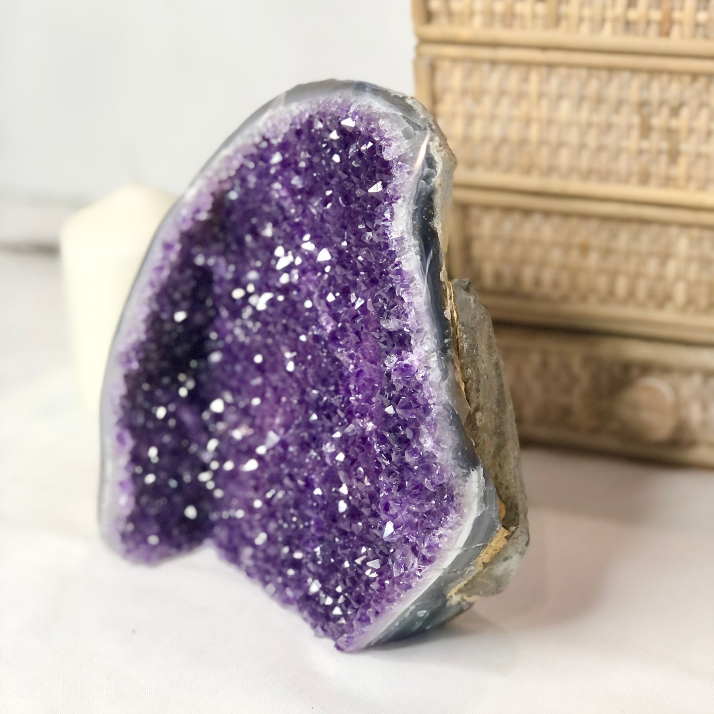 Amethyst A grade crystal geode from Uruguay L