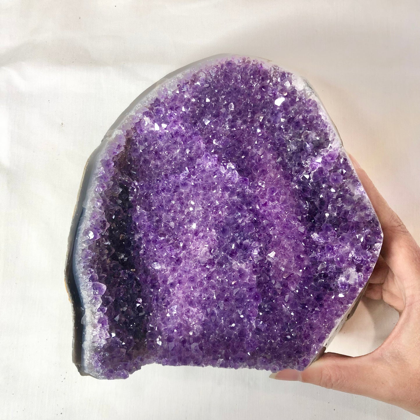 Amethyst A grade crystal geode from Uruguay L