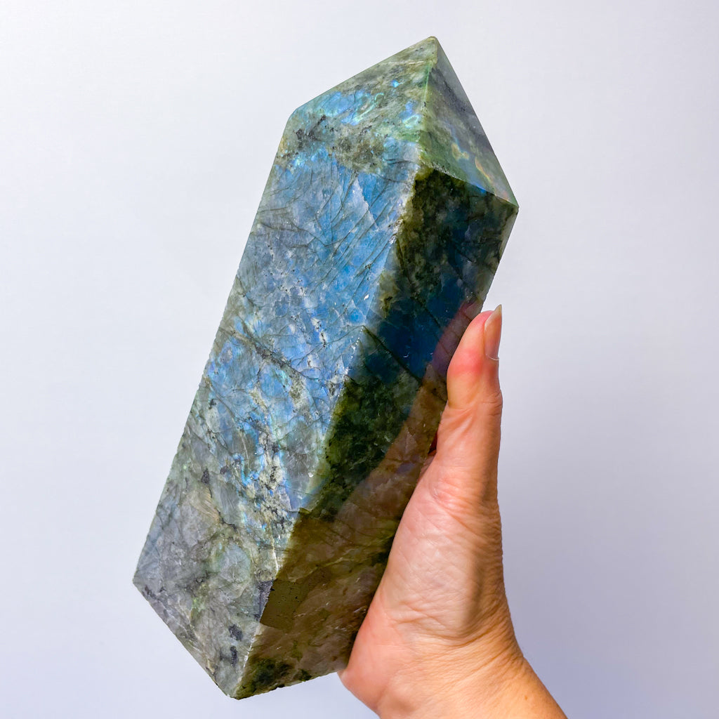 Labradorite polished crystal point tower 1.5kg XXL