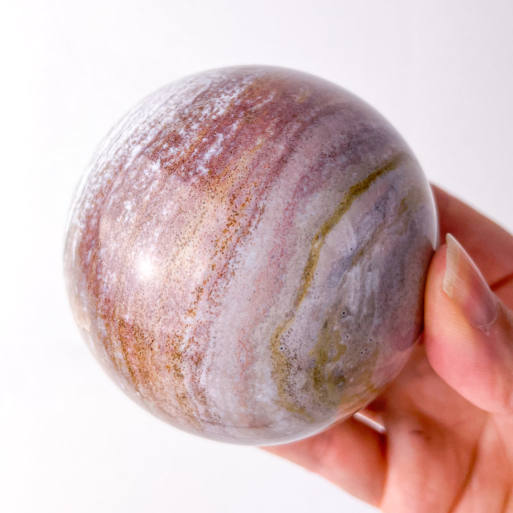 Ocean jasper crystal sphere