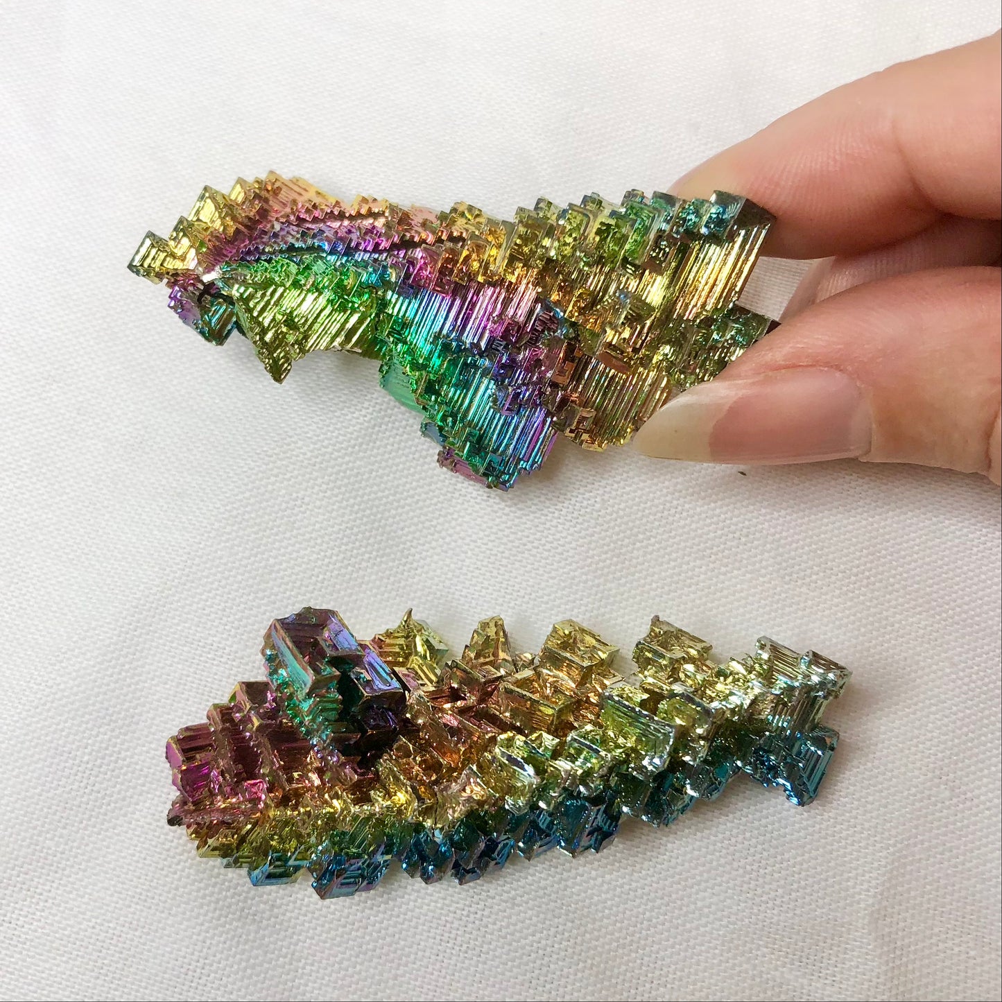 Bismuth rainbow crystal