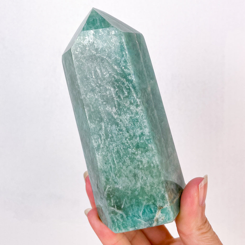 Amazonite crystal point generator tower 500g L