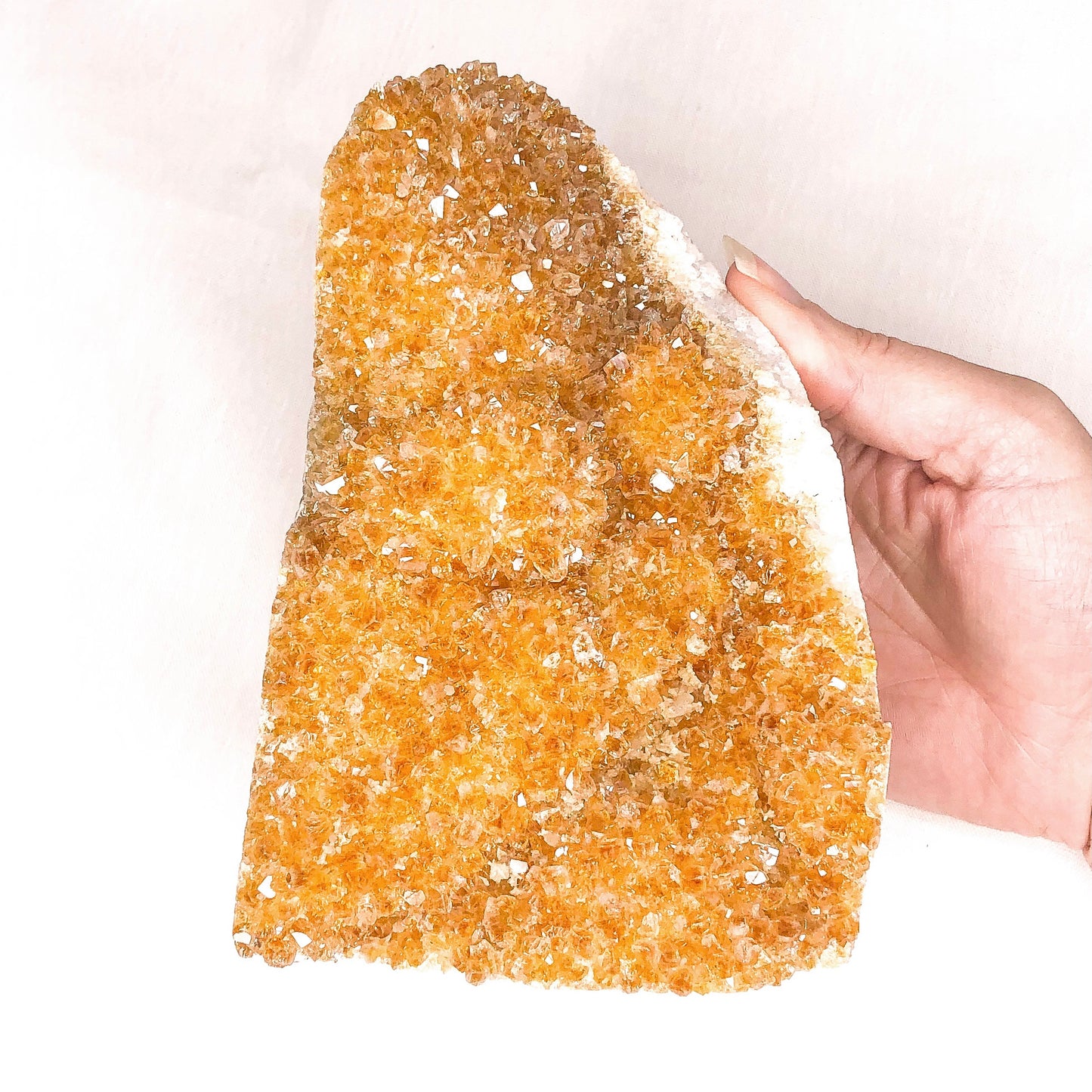 Citrine A grade geode crystal cluster 1.5kg XL