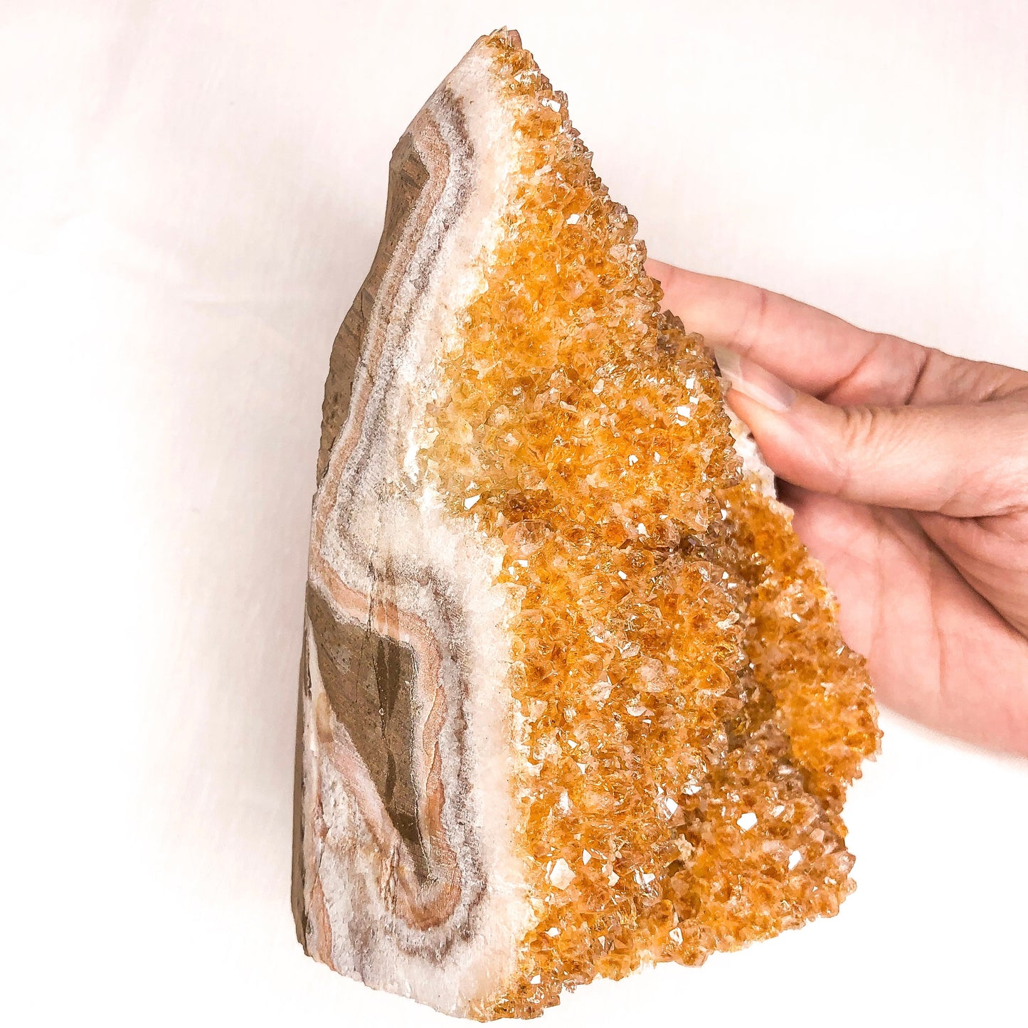 Citrine A grade geode crystal cluster 1.5kg XL