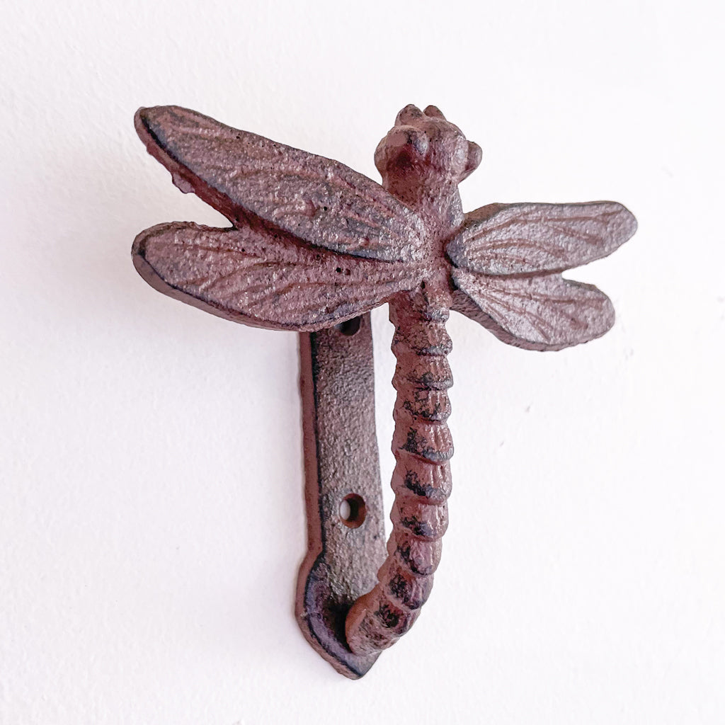 Antique metal Dragonfly door knocker