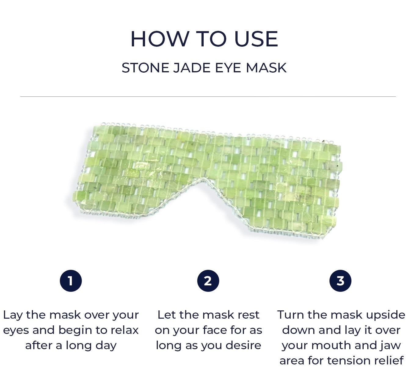 Jade crystal face eye mask