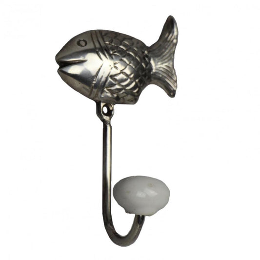 Fish metal wall hook