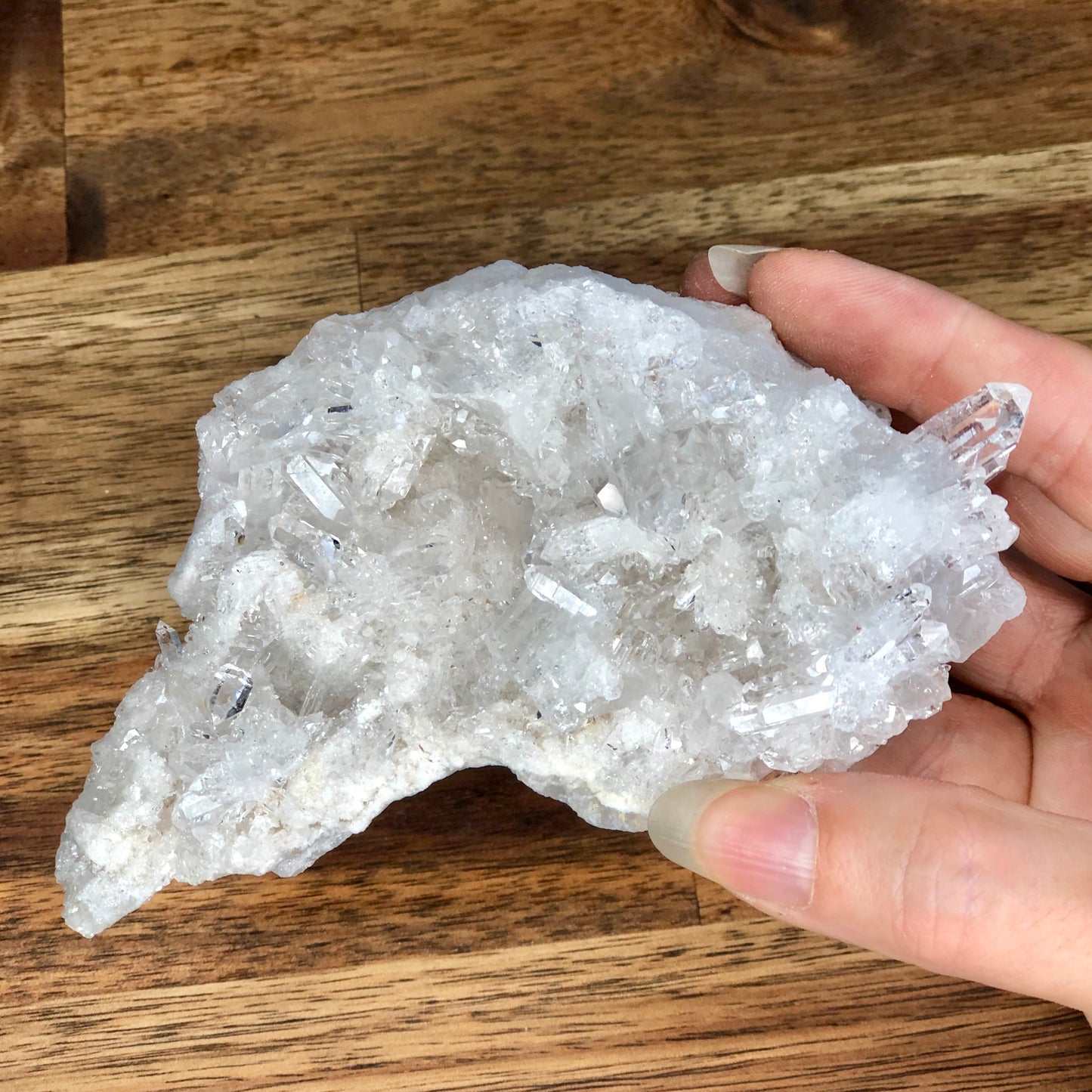 Clear quartz A grade druzy crystal cluster
