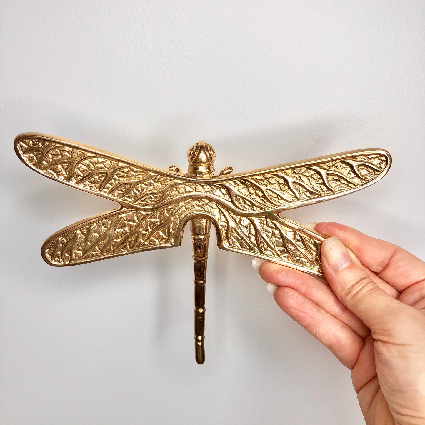 Dragonfly brass statue