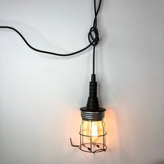 Foundry vintage cage lamp